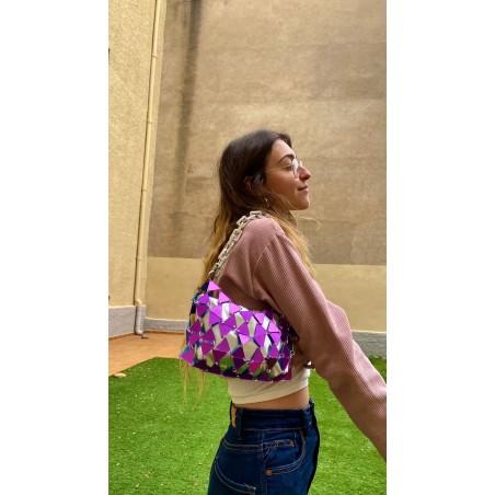 Bolso arlequín violeta