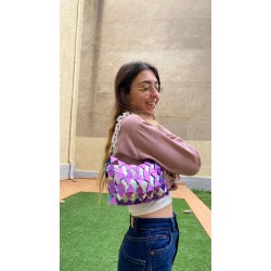 Bolso arlequín violeta